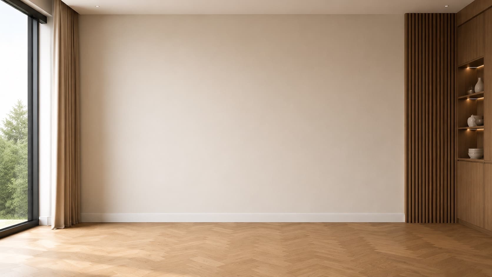 Lege muur voor de transformatie