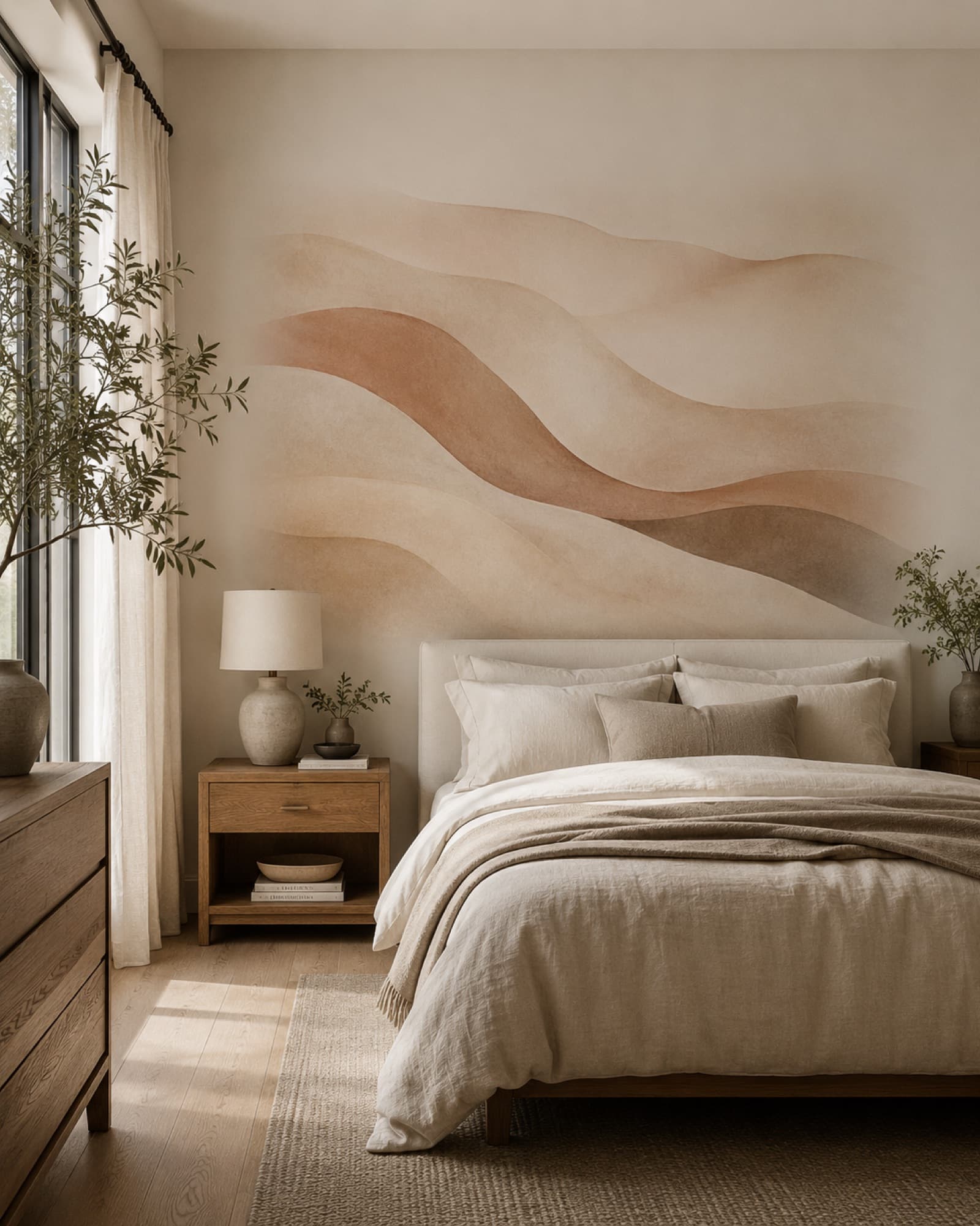 Woonkamer — wanddesign door Inkspire Walls