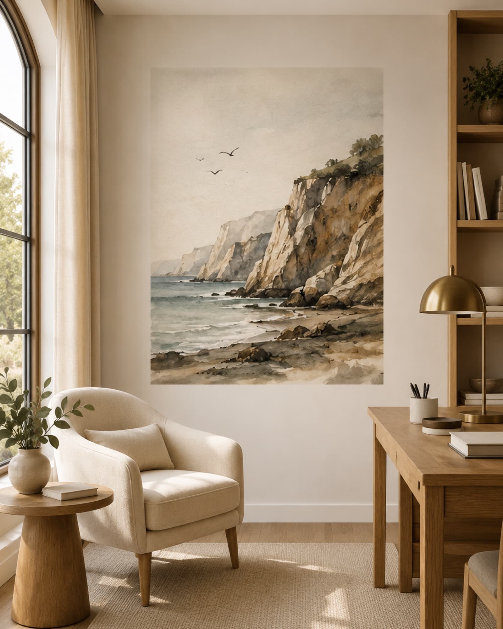 Print met lijst — wanddesign door Inkspire Walls
